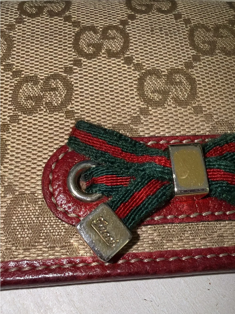 Vintage GUCCI sherry line monogram GG bifold card case - Picture 11 of 13